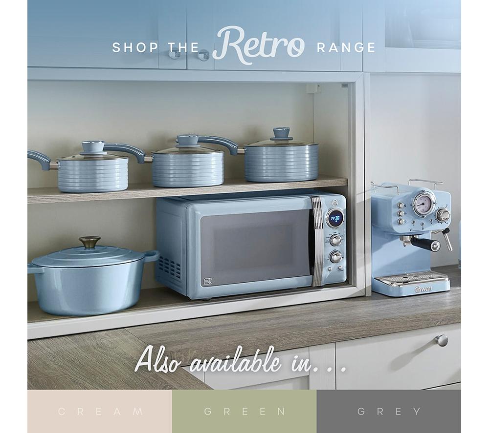 SWAN Retro SD10513BLU Air Fryer - Blue image number 9 of 9