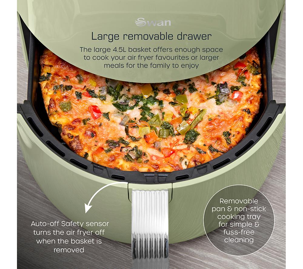 SWAN Retro SD10513GRN Air Fryer - Green image number 4 of 9