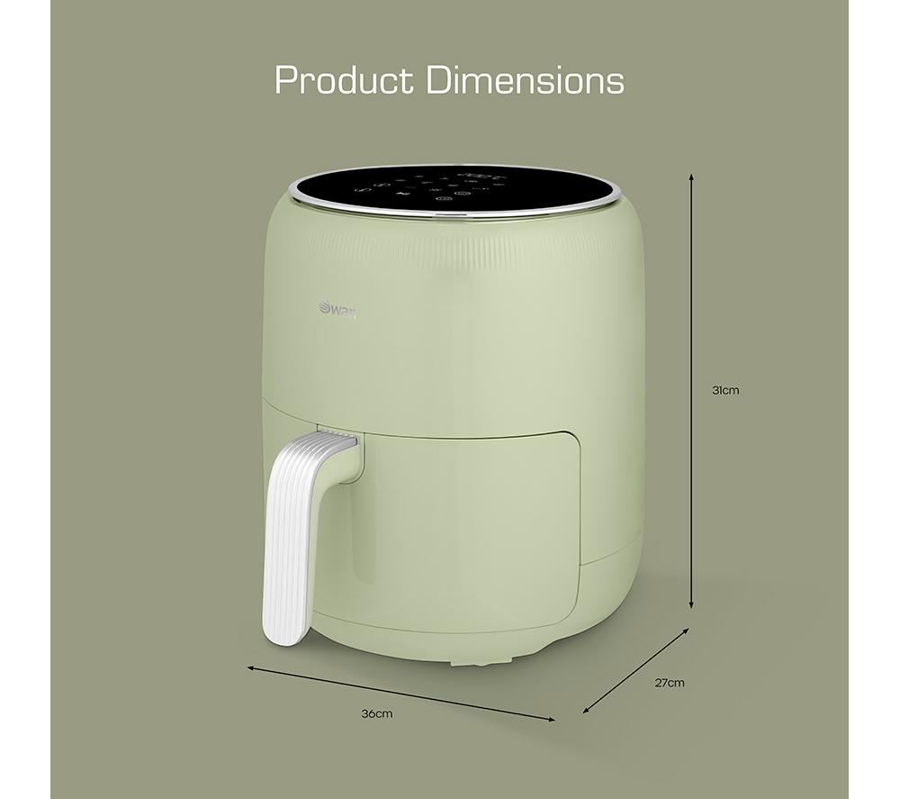 SWAN Retro SD10513GRN Air Fryer - Green image number 6 of 9