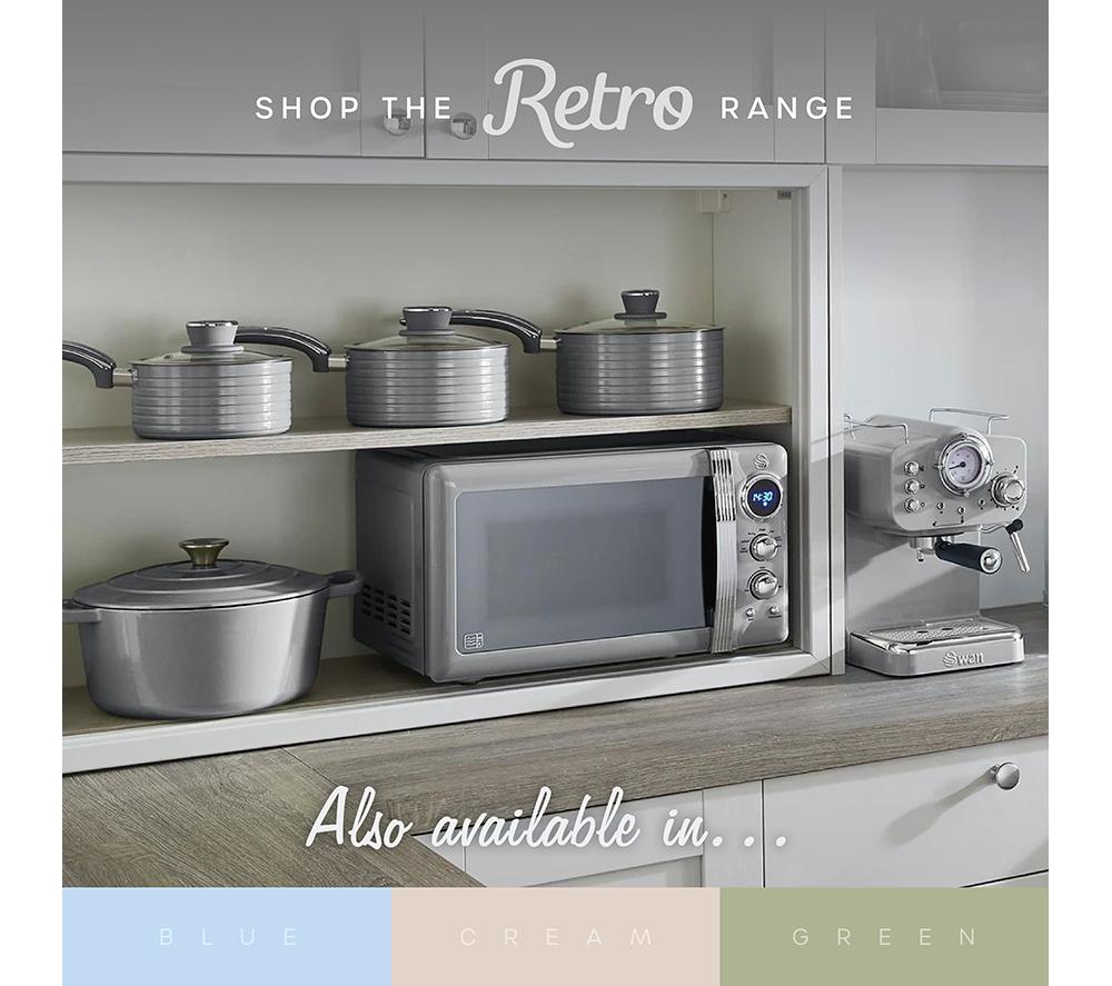 SWAN Retro SD10513GRY Air Fryer - Grey image number 9 of 9