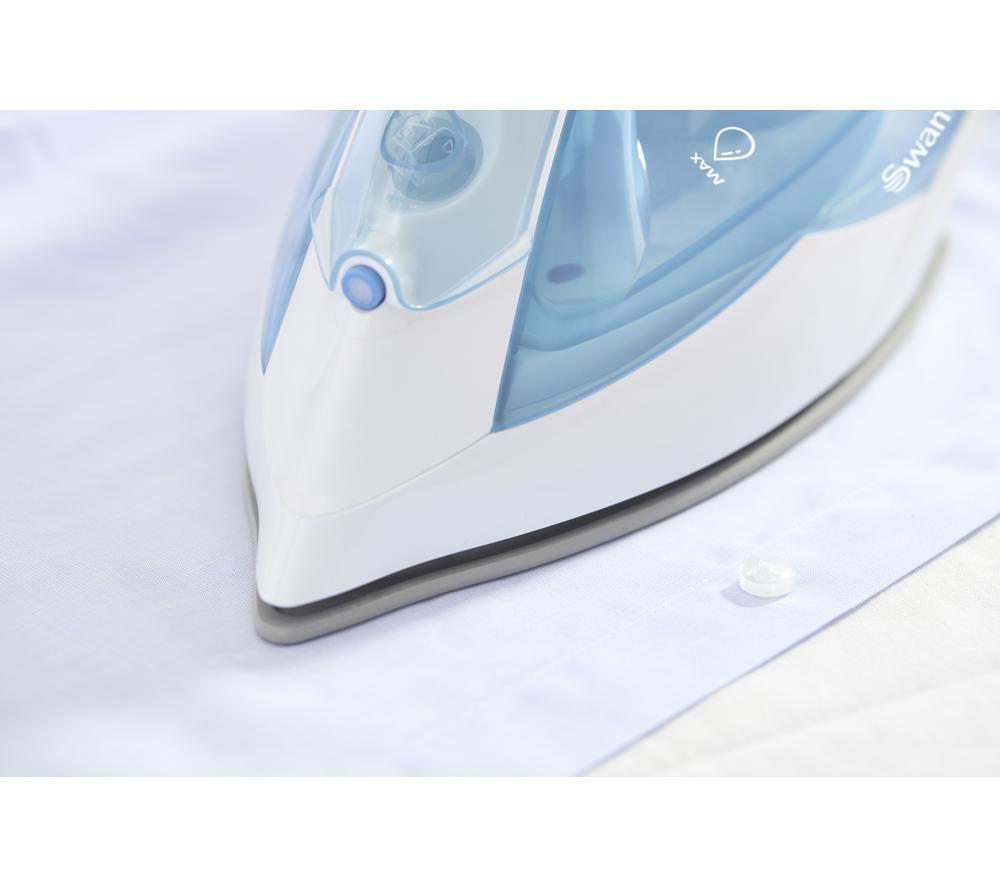 SWAN 2800W SI12054AQ Steam Iron - White & Aqua image number 2 of 11