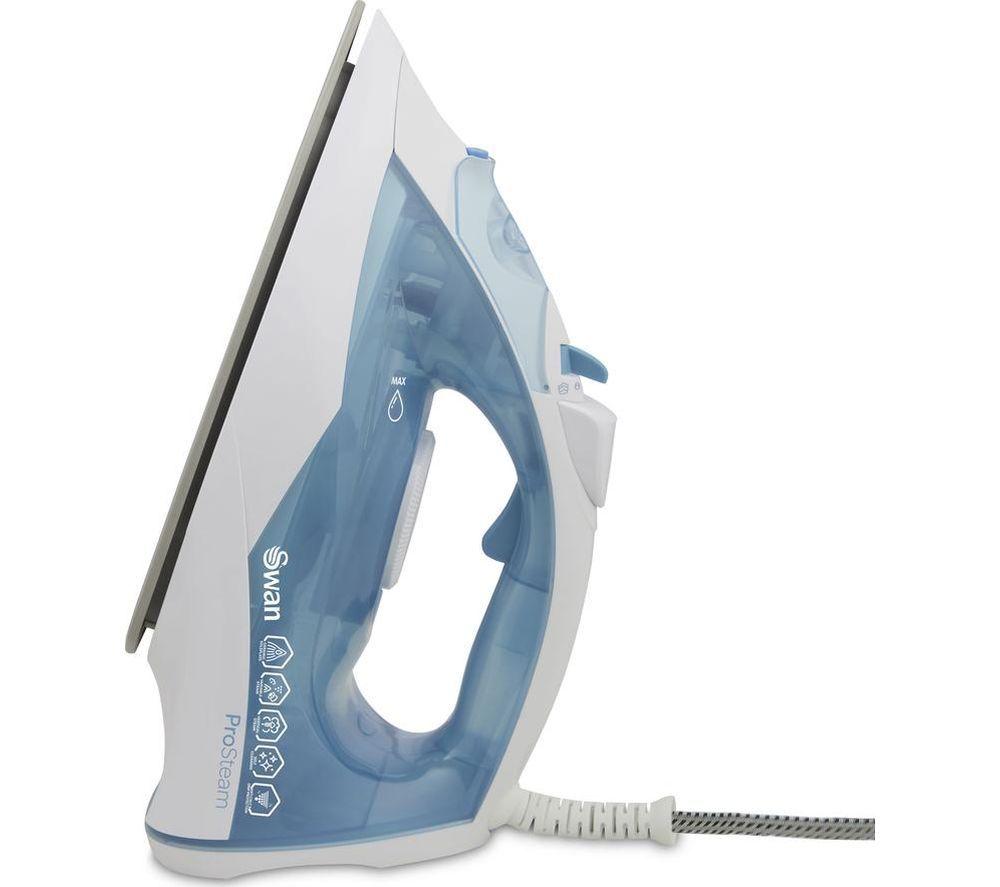 SWAN 2800W SI12054AQ Steam Iron - White & Aqua image number 4 of 11