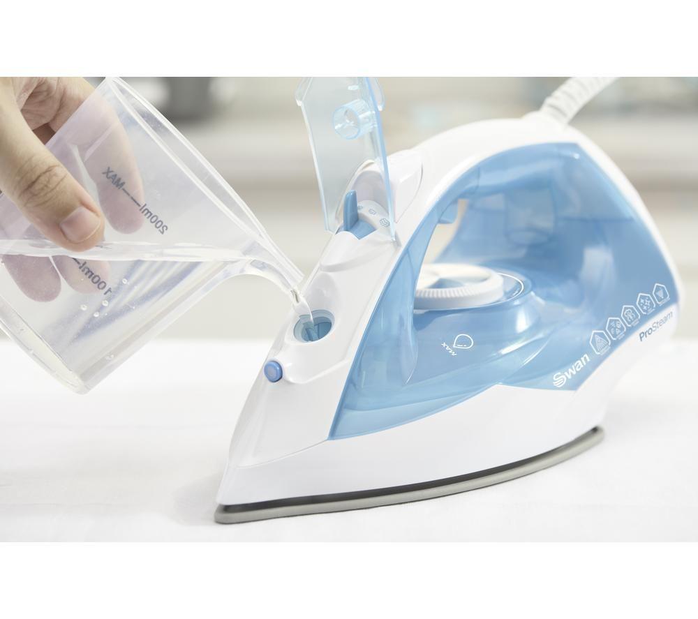 SWAN 2800W SI12054AQ Steam Iron - White & Aqua image number 5 of 11