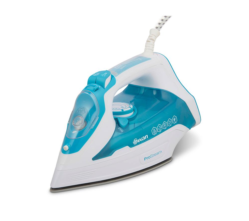 Swan ProSteam SI12055AQ Steam Iron - White, White