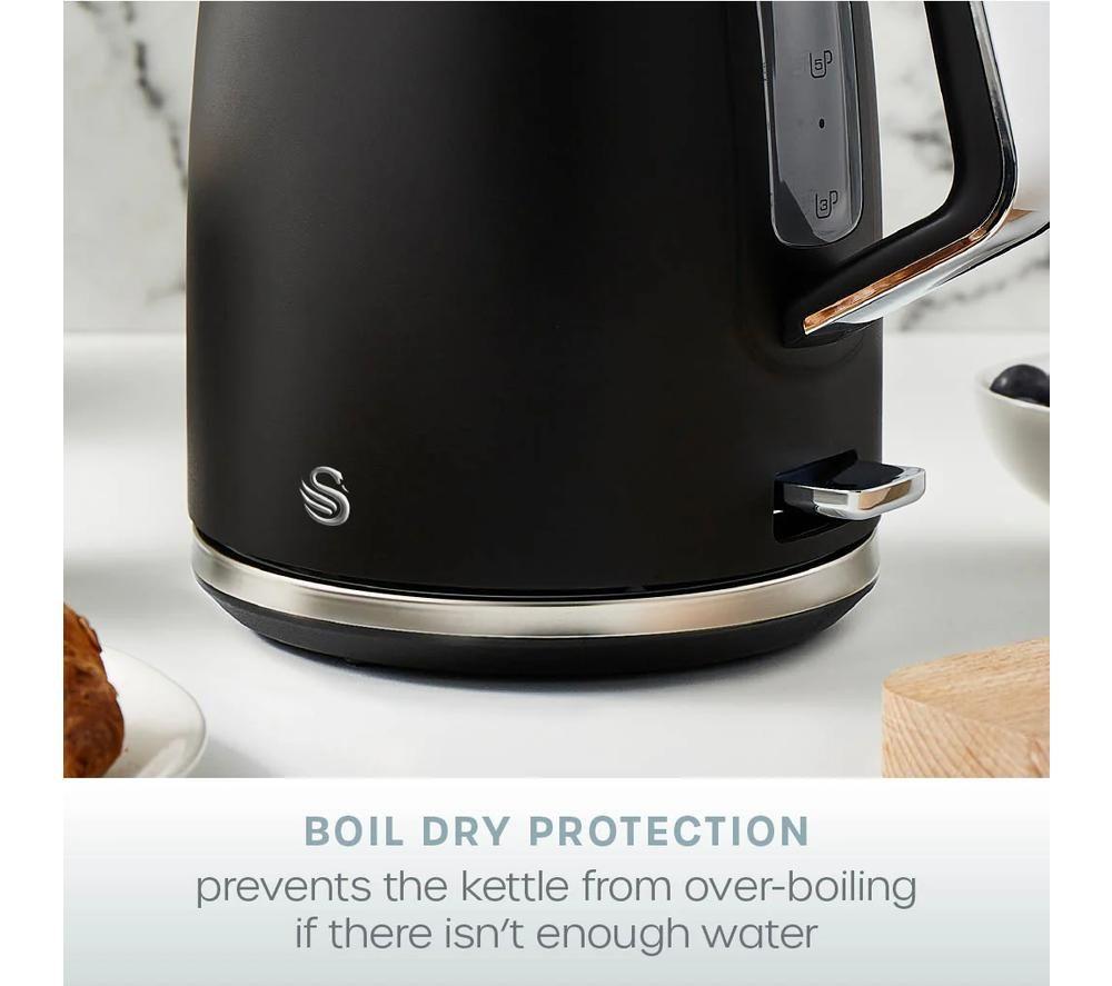 SWAN Serenity SK14017BLK Jug Kettle - Black image number 4 of 8