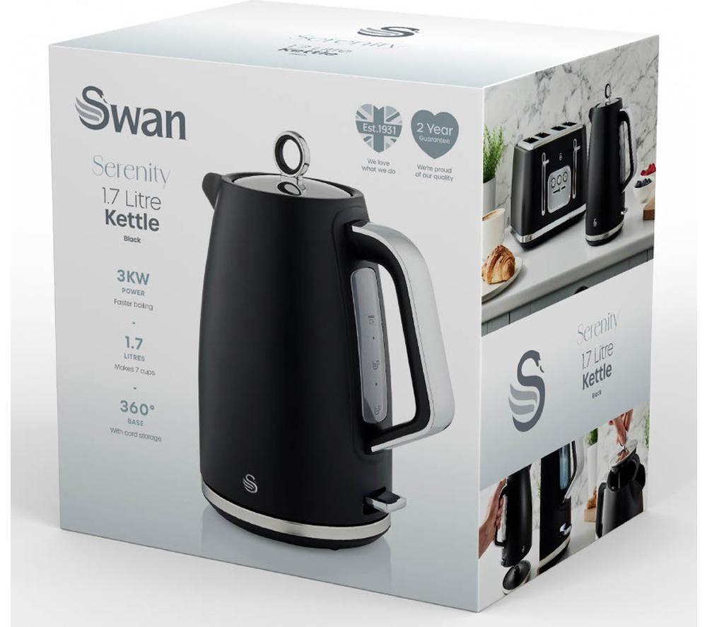 SWAN Serenity SK14017BLK Jug Kettle - Black image number 8 of 8