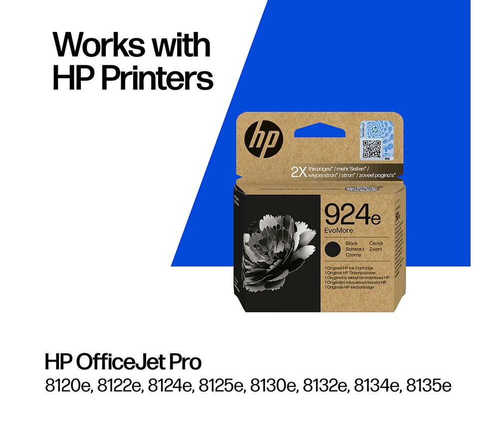HP 924e EvoMore Black Ink Cartridge image number 2 of 14
