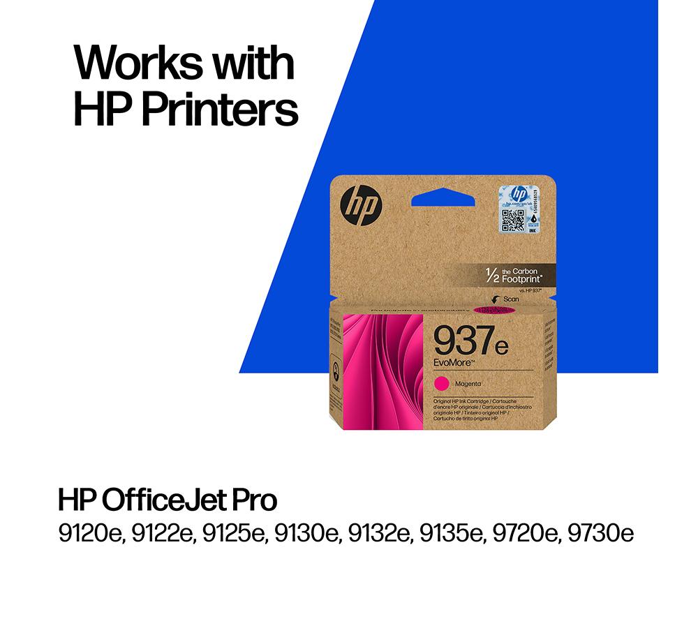 HP 937e EvoMore Magenta Ink Cartridge image number 2 of 14