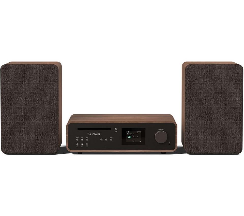 PURE Classic Stereo Traditional Hi-Fi System - Coffee Black & Walnut