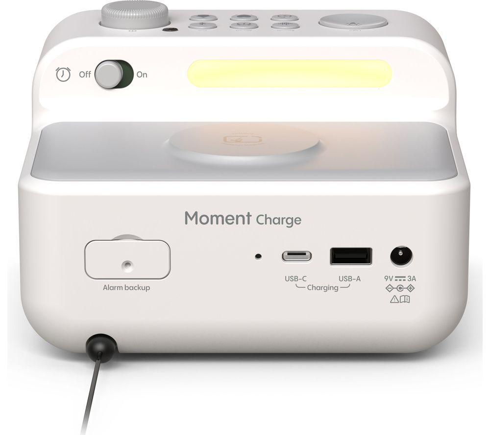 PURE Moment Charge DAB+/FM Bluetooth Radio - Cotton White image number 2 of 3