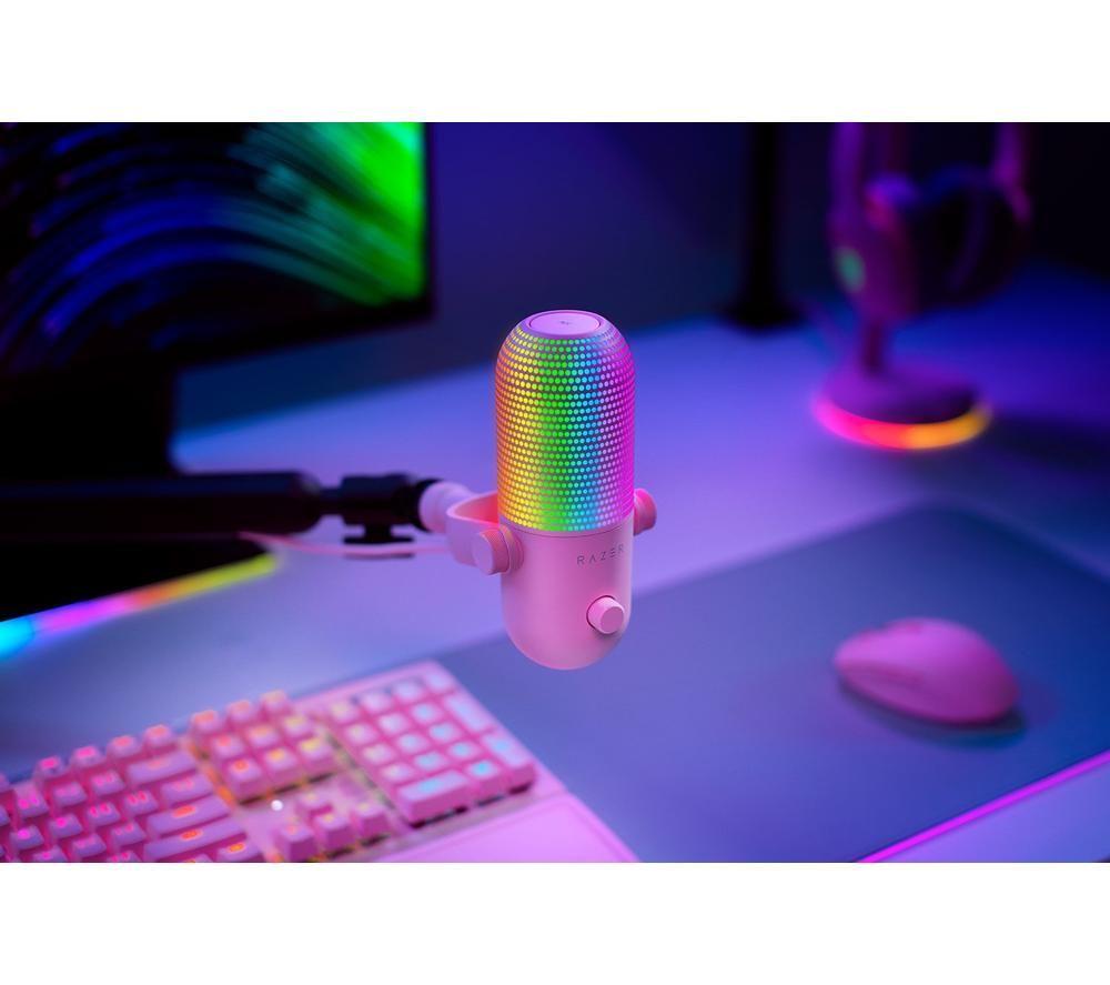 Razer Seiren V3 Chroma Quartz コンデンサーマイク Amazon.co.jp: Razer レイザー Seiren V3 Chroma (Quartz Pink