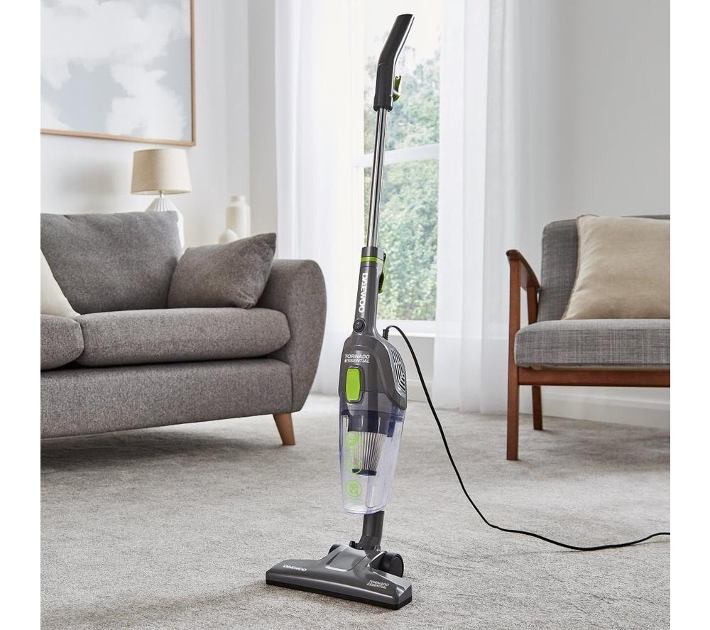 DAEWOO Tornado Essential FLR00168GE 2-in-1 Upright Bagless Vacuum Cleaner - Grey & green image number 5 of 9