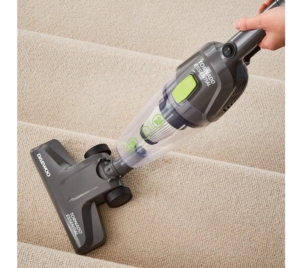 DAEWOO Tornado Essential FLR00168GE 2-in-1 Upright Bagless Vacuum Cleaner - Grey & green image number 6 of 9