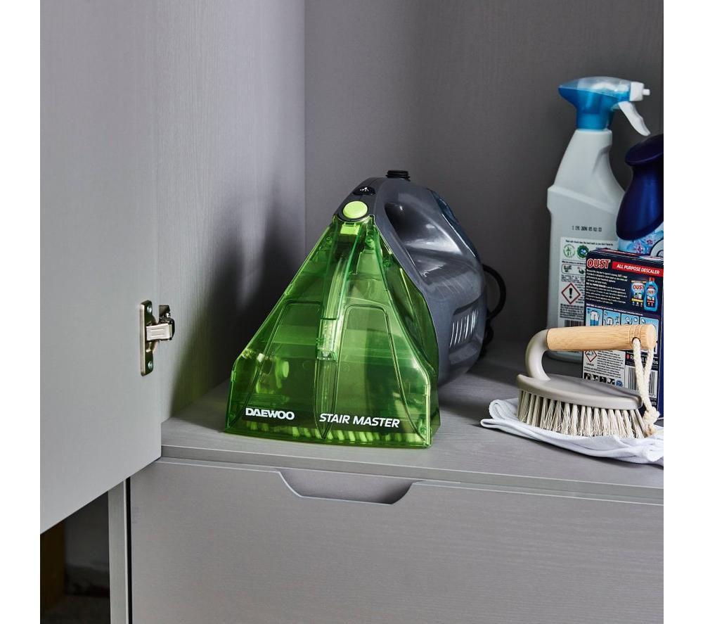 DAEWOO Hurricane Stair Master Handheld Carpet Cleaner - Green & Grey image number 7 of 7