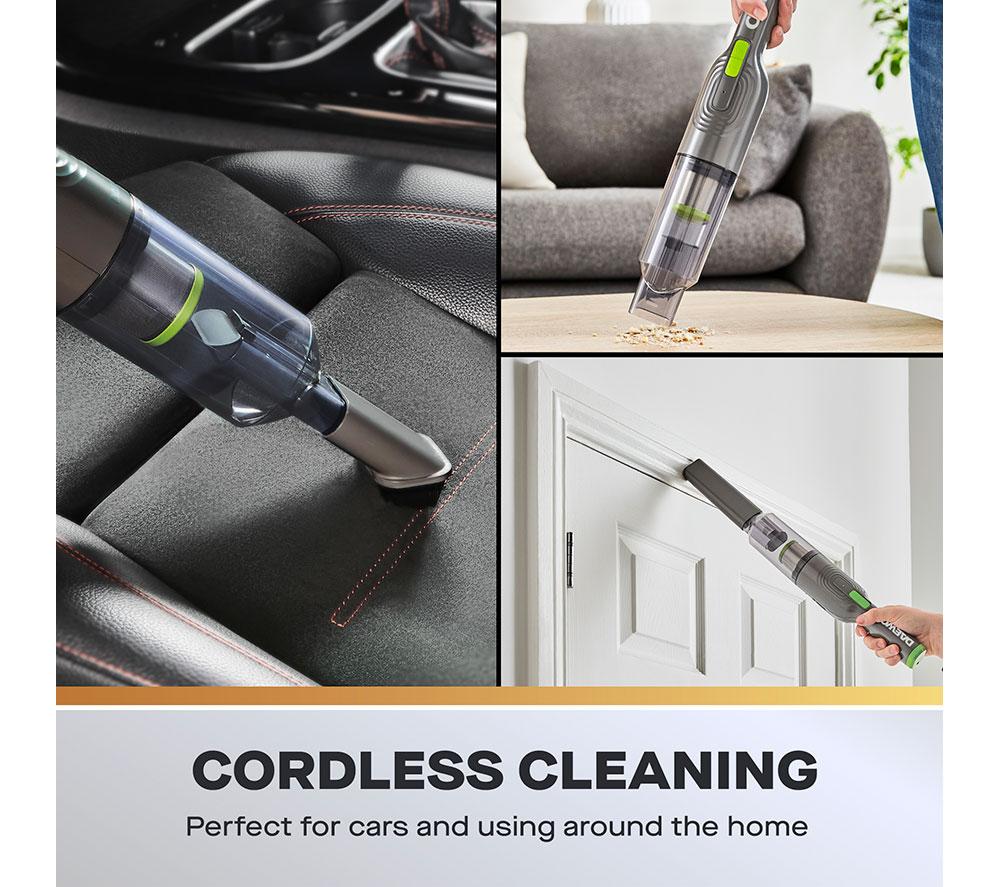 DAEWOO Compact Pro FLR00156GE Handheld Vacuum Cleaner - Grey & Green image number 3 of 7