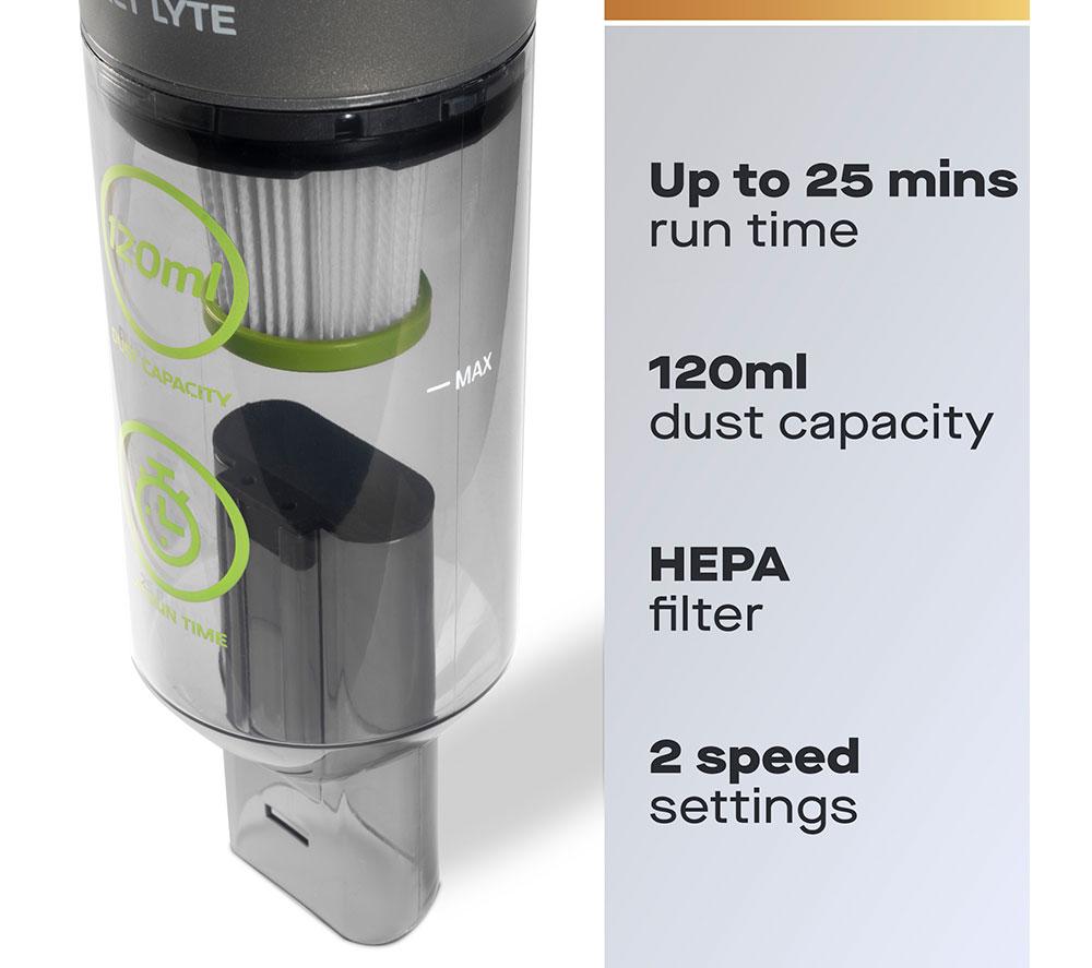 DAEWOO FLR00158GE Handheld Vacuum Cleaner - Grey & Green image number 2 of 8