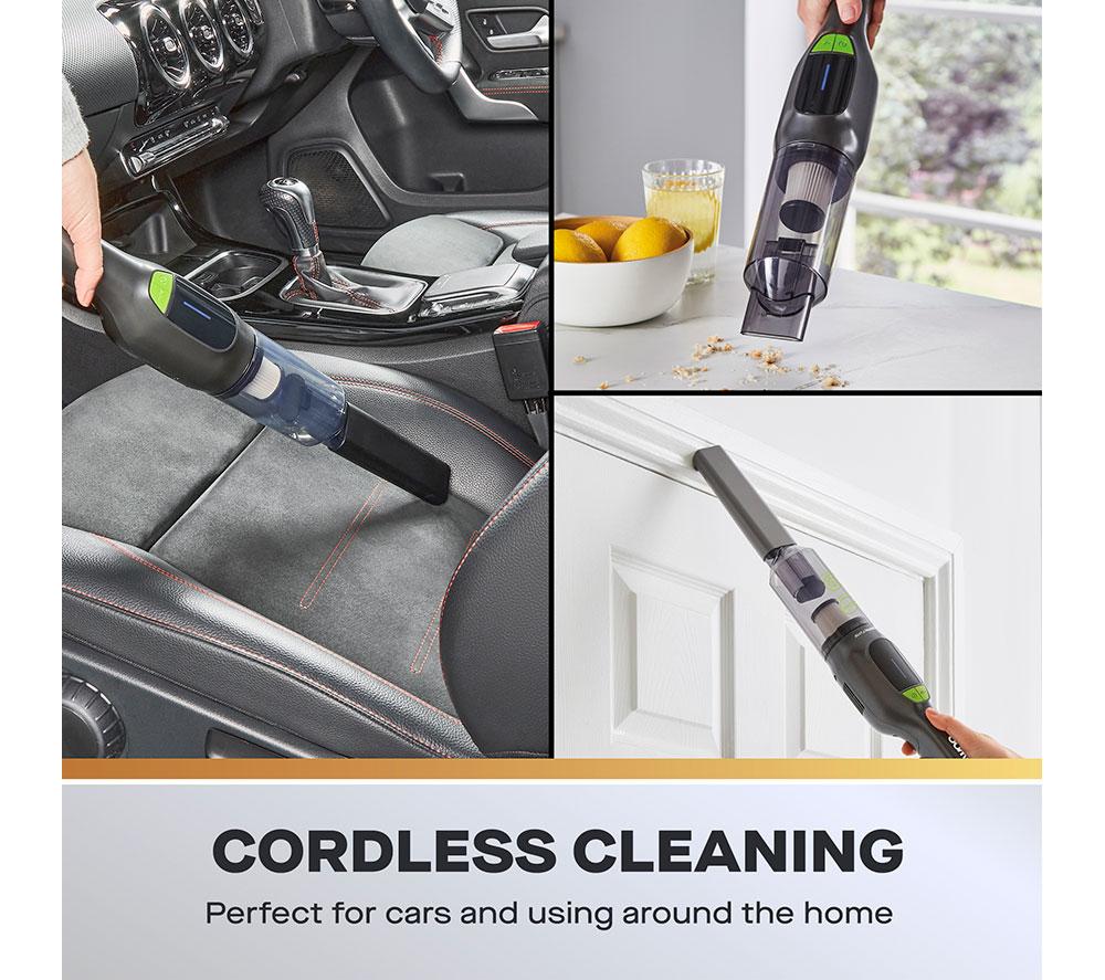DAEWOO FLR00158GE Handheld Vacuum Cleaner - Grey & Green image number 3 of 8