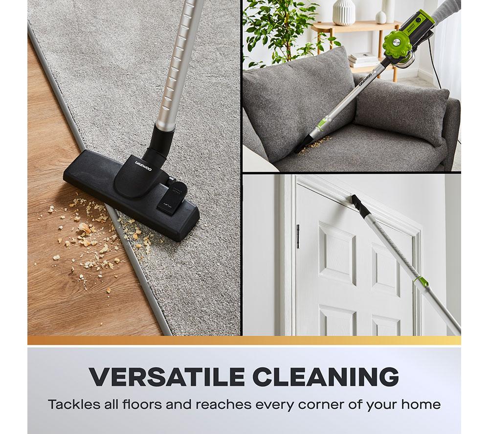 DAEWOO Cyclone Essential FLR00160GE Vacuum Cleaner - Grey & Green image number 3 of 9