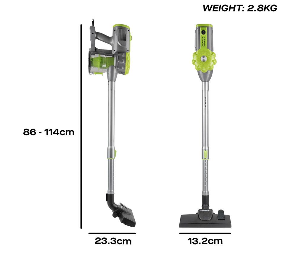 DAEWOO Cyclone Essential FLR00160GE Vacuum Cleaner - Grey & Green image number 6 of 9