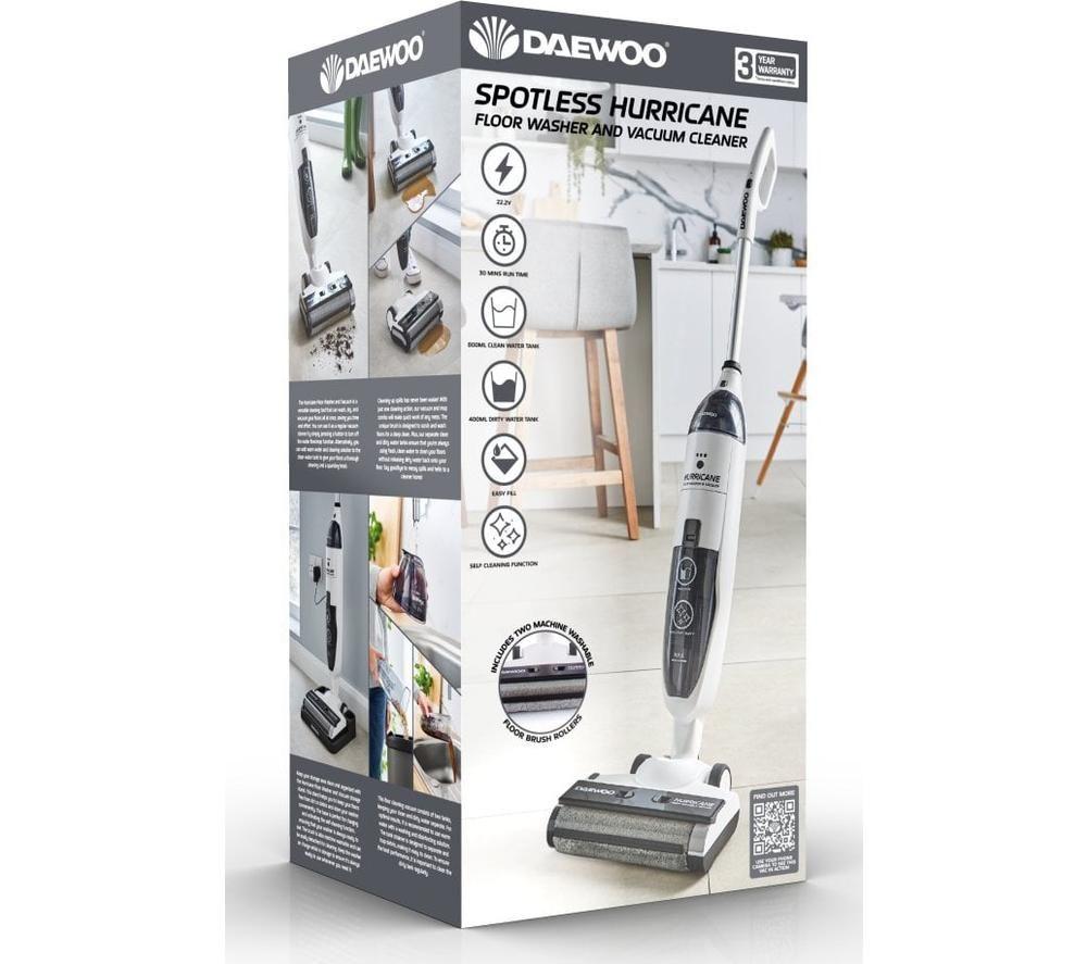 DAEWOO Hurricane FLR00163GE Upright Bagless Vacuum Cleaner - Black & White image number 9 of 9