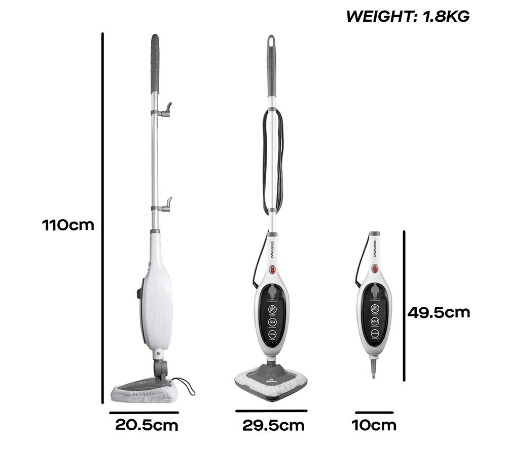 DAEWOO FLR00170GE Steam Mop - Grey & White image number 6 of 6