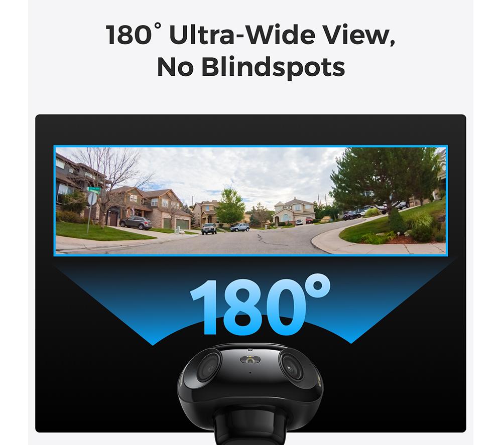 REOLINK Argus Series B740X 4K Ultra HD WiFi Outdoor Security Battery Camera with Solar Panel & 64 GB Memory Card - Black image number 2 of 10