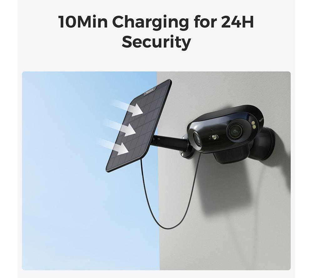 REOLINK Argus Series B740X 4K Ultra HD WiFi Outdoor Security Battery Camera with Solar Panel & 64 GB Memory Card - Black image number 5 of 10