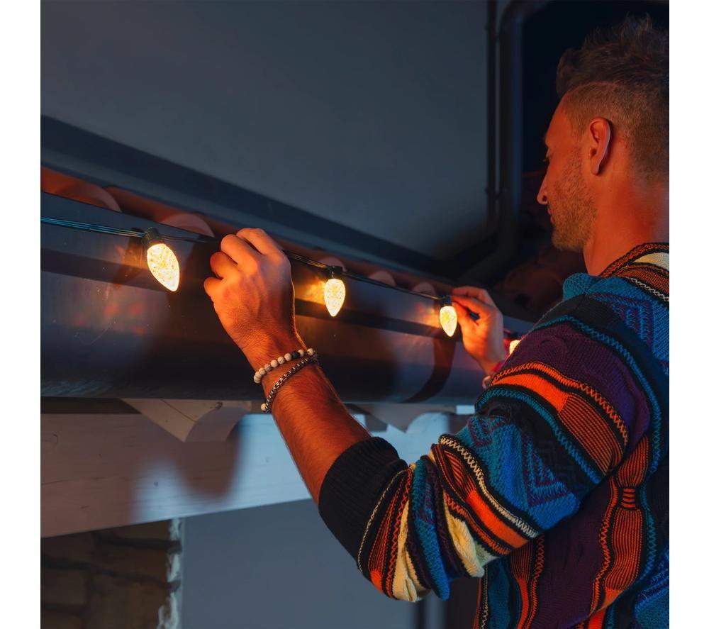 TWINKLY Generation II Smart LED String Lights - C9, 80 bulbs image number 4 of 8
