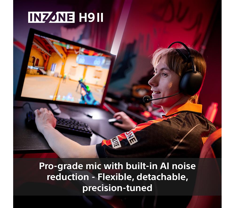 SONY INZONE H9 II Wireless Noise-Cancelling Gaming Headset - Black image number 7 of 18