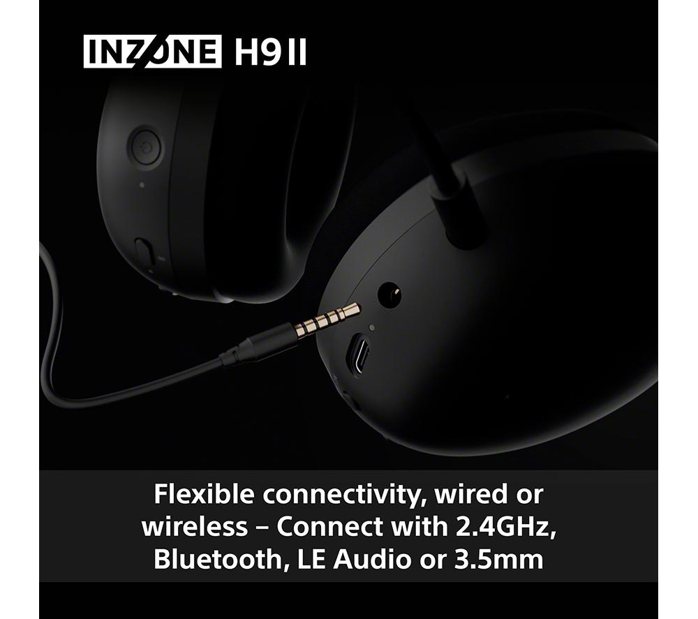 SONY INZONE H9 II Wireless Noise-Cancelling Gaming Headset - Black image number 8 of 18
