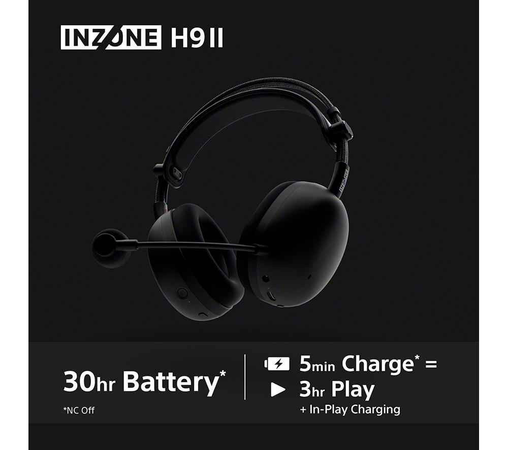 SONY INZONE H9 II Wireless Noise-Cancelling Gaming Headset - Black image number 9 of 18