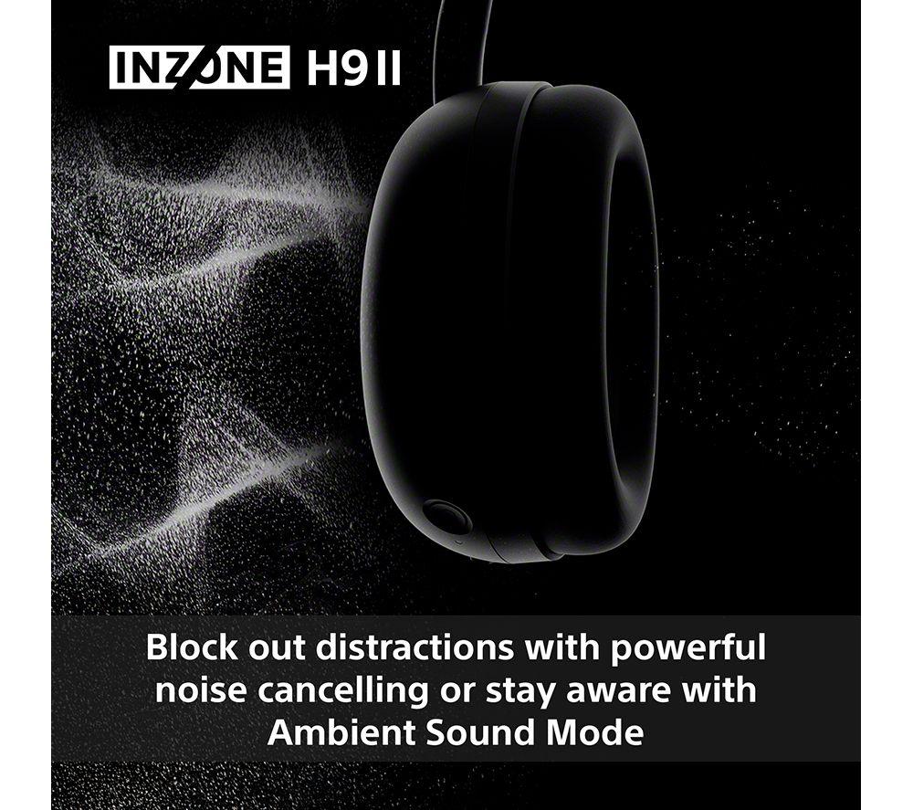 SONY INZONE H9 Wireless Noise-Cancelling Gaming Headset - White image number 5 of 17