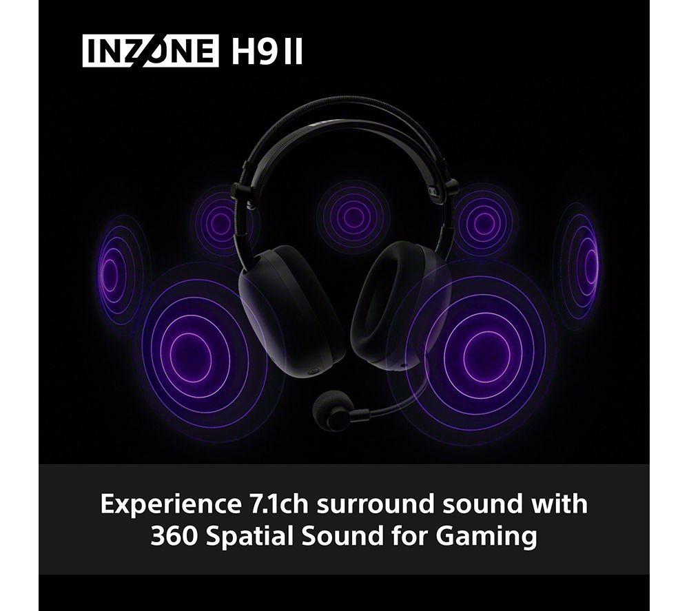 SONY INZONE H9 Wireless Noise-Cancelling Gaming Headset - White image number 6 of 17