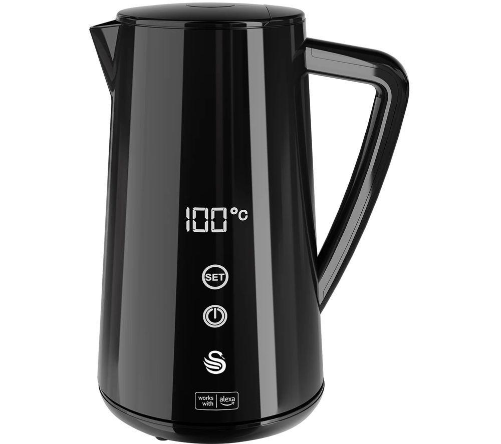 SWAN SK14650BLKN Smart Jug Kettle - Black, Black