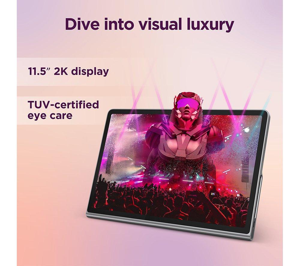 LENOVO Tab Plus 11.5" Tablet with Sleeve - 128 GB, Luna Grey image number 5 of 12