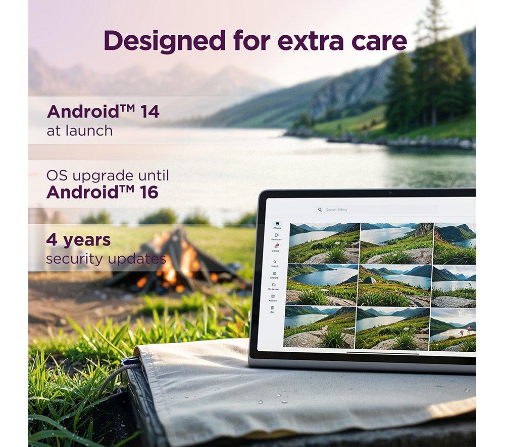 LENOVO Tab Plus 11.5" Tablet with Sleeve - 128 GB, Luna Grey image number 9 of 12