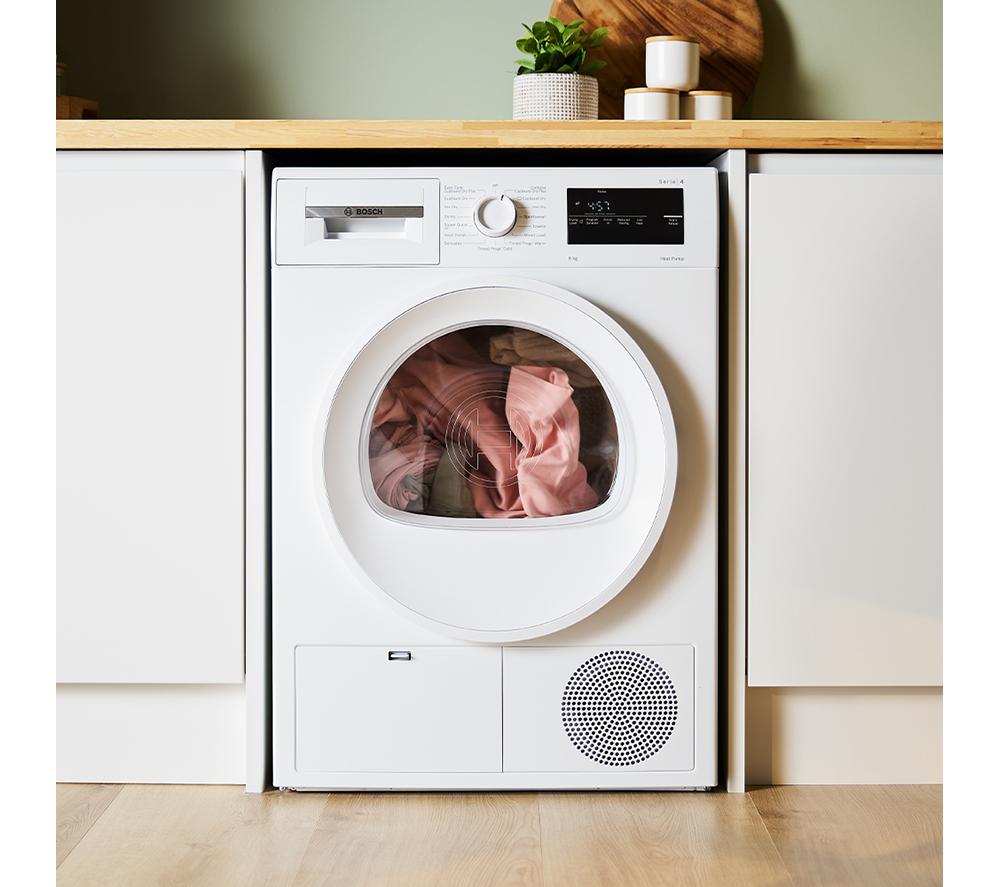 BOSCH Series 4 WTH85225GB 8 kg Heat Pump Tumble Dryer - White image number 3 of 14