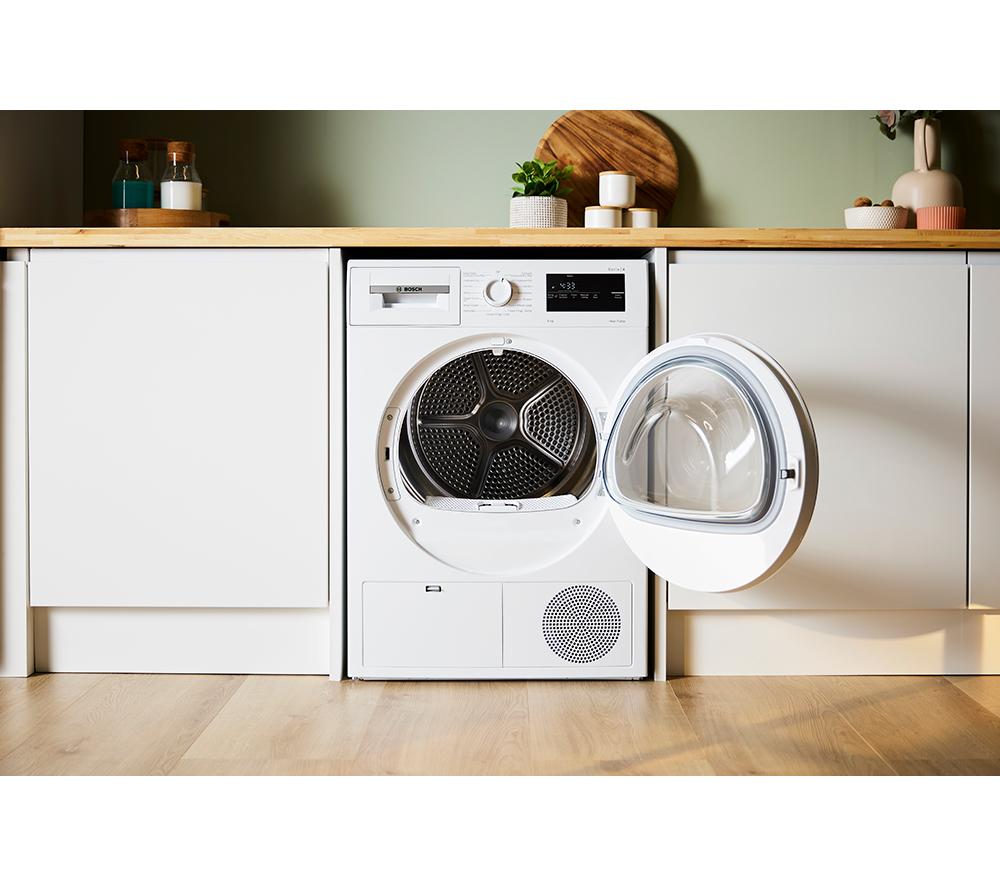 BOSCH Series 4 WTH85225GB 8 kg Heat Pump Tumble Dryer - White image number 4 of 14
