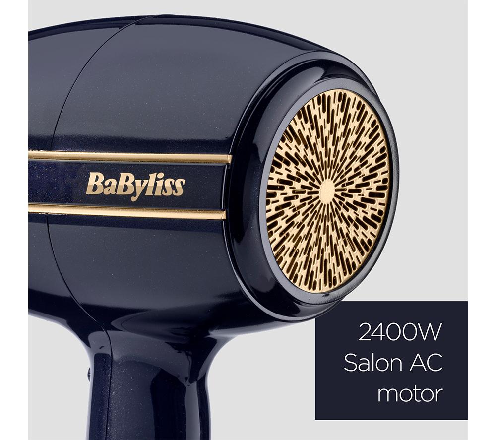 BABYLISS Onyx D524U Hair Dryer - Blue & Gold image number 5 of 7