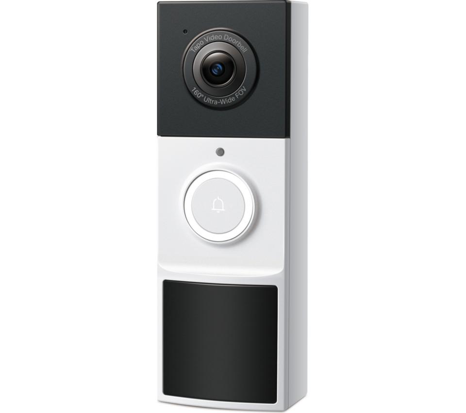 TP-LINK Tapo D210 2K 3 MP WiFi Video Doorbell with Chime - White