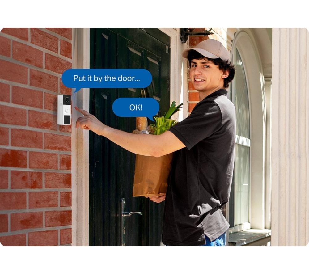 TP-LINK Tapo D210 2K 3 MP WiFi Video Doorbell with Chime - White image number 5 of 8