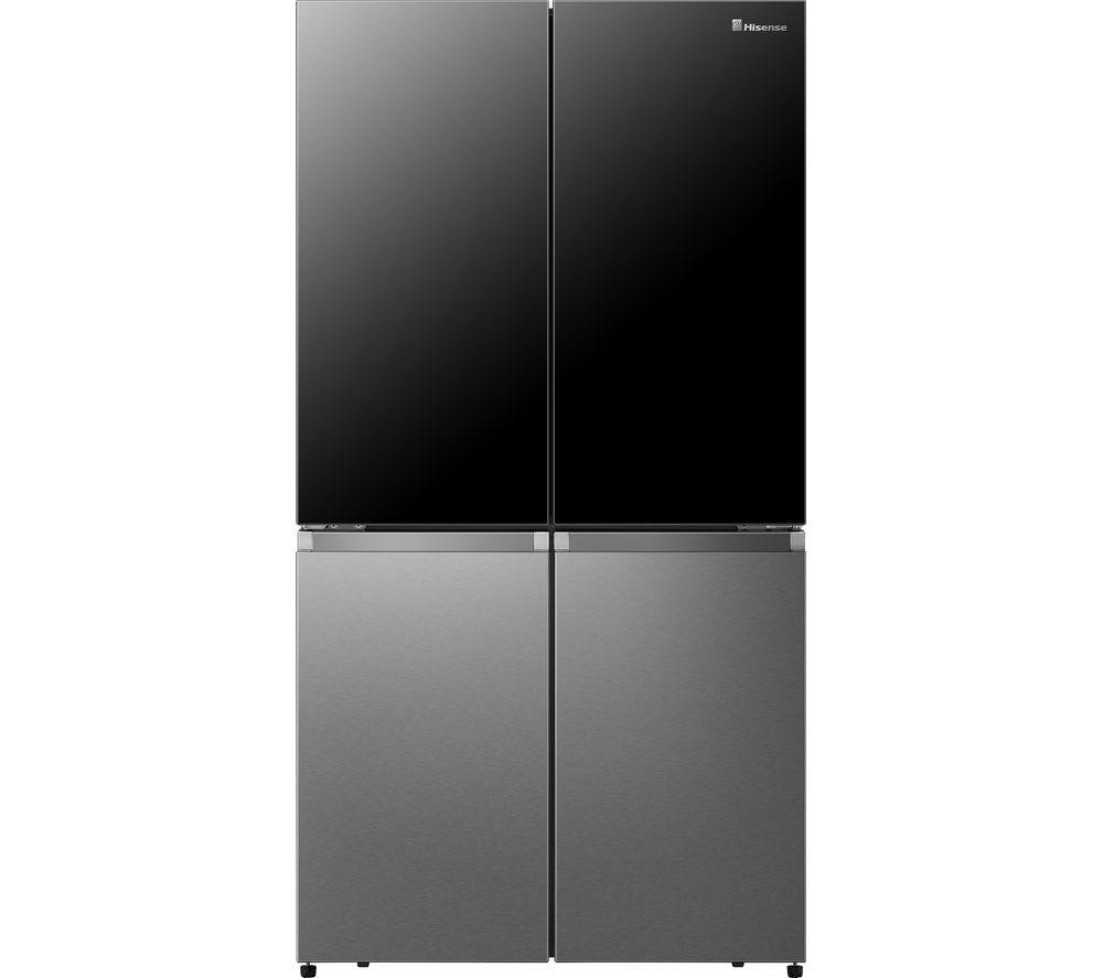 HISENSE RQ5X560SFLES Smart Fridge Freezer - Black & Stainless Steel, Stainless Steel