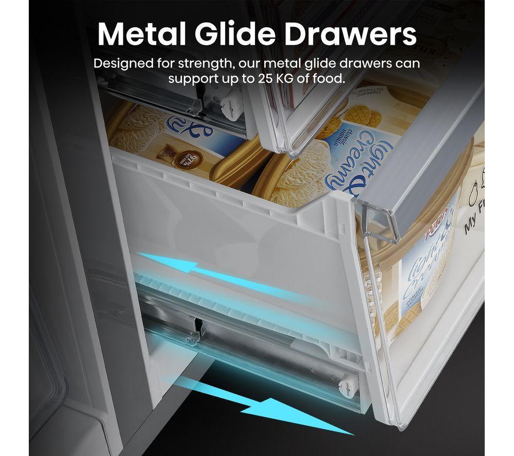 HISENSE RQ5X560SFLES Smart Fridge Freezer - Black & Stainless Steel image number 5 of 23