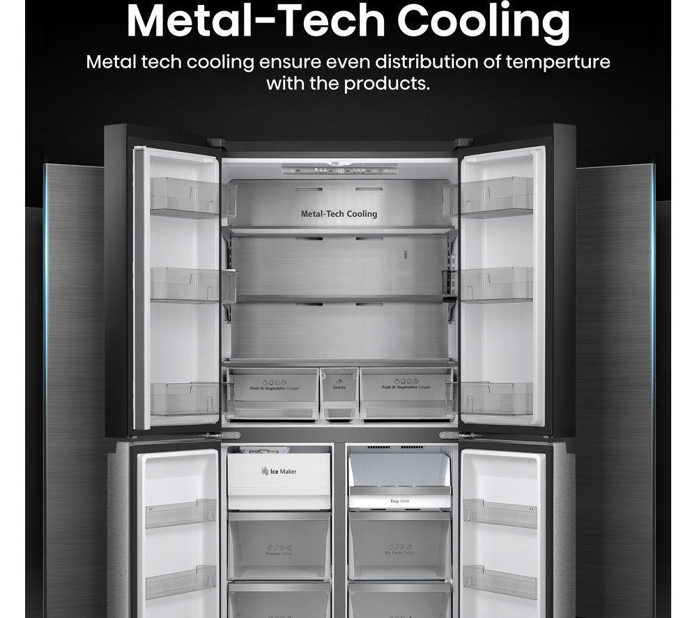 HISENSE RQ5X560SFLES Smart Fridge Freezer - Black & Stainless Steel image number 6 of 23
