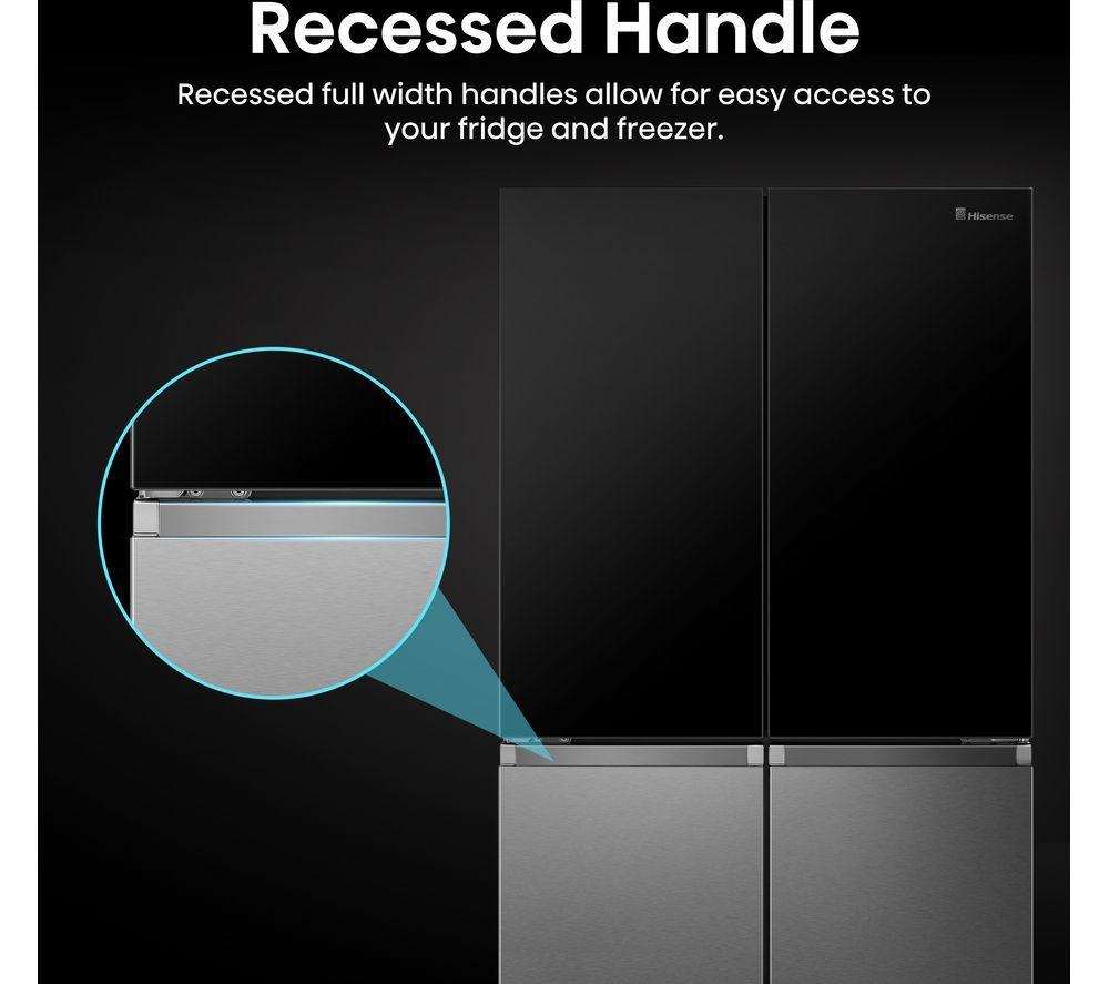 HISENSE RQ5X560SFLES Smart Fridge Freezer - Black & Stainless Steel image number 9 of 23