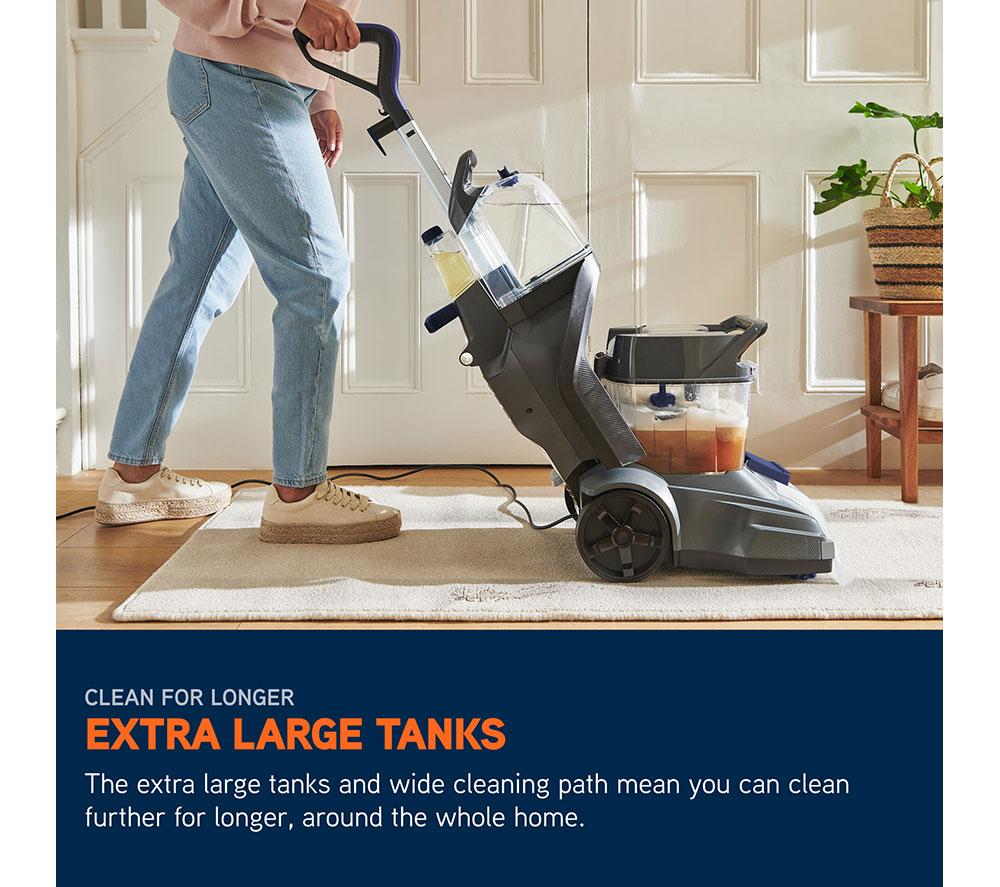 VAX SpinScrub Power Plus Upright Carpet Cleaner - Grey & Navy Blue image number 5 of 12