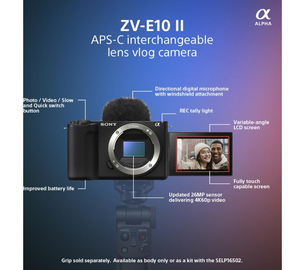 SONY ZV-E10 II Mirrorless Vlogging Camera - Body Only image number 4 of 10