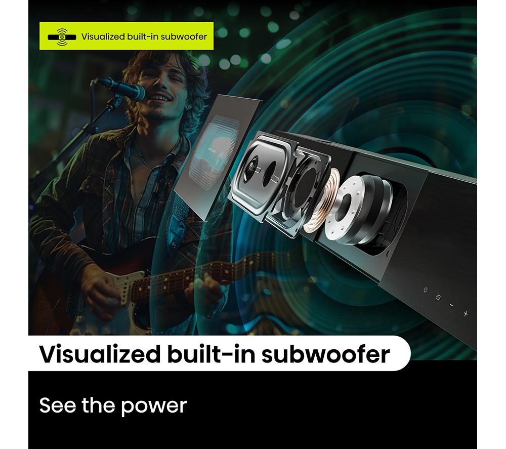 HISENSE HS2000 2.1 Compact Sound Bar with DTS Virtual:X image number 6 of 12