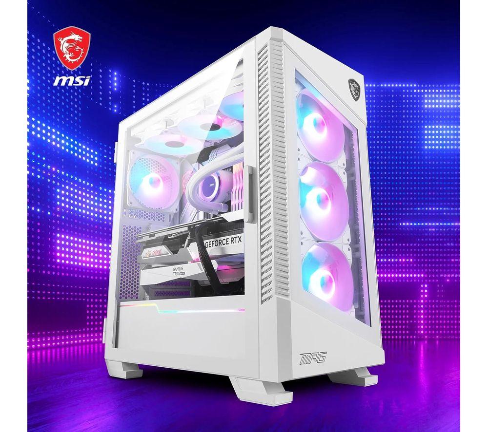 MSI MPG VELOX 100R ATX Mid-Tower PC Case - White image number 3 of 7