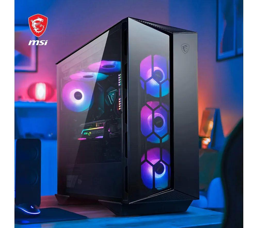 MSI MPG GUNGNIR 110R ATX Mid-Tower PC Case - Black image number 2 of 7